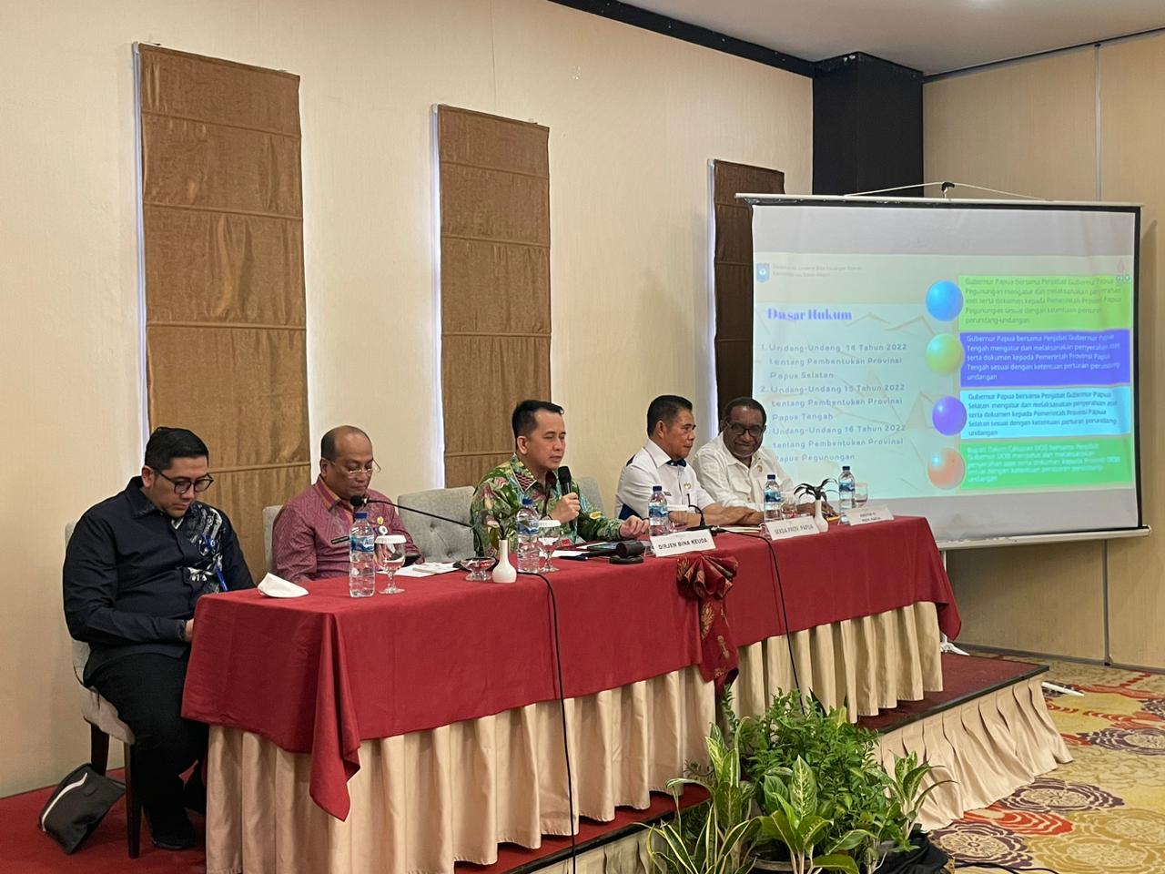 Ditjen Bina Keuangan Daerah Kemendagri Gelar Rakor Penyerahan Aset 3 Daerah Otonom Baru di Provinsi Papua