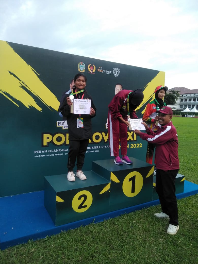 2 Orang Dari Cabor Atletik Kebanggan Humbahas Raih Medali Perak di Porprovsu
