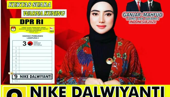 Nike Dalwiyanti Caleg DPR RI Nomor Urut : 09 Dari PDI Perjuangan Siap Duduk di Kursi Parlemen DPR RI 2024 – 2029.