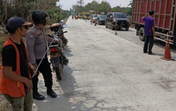 Polsek Abung Selatan Cegah Pemerasan di Lokasi Perbaikan Jalinsum Blambangan