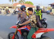 Pam Rawan Pagi, Wakapolres Lampung Utara Imbau Pengendara Sepeda Motor Selalu Gunakan Helm